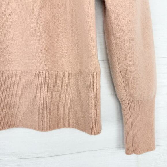 J.Crew Cashmere Sweater Women S Classic Fit Crewneck Pale Guava Quiet Luxury - Picture 6 of 16